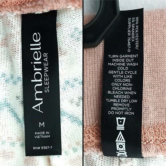 Ambrielle KeepsakePink Sherpa Hoodie Pullover Pajamas Sleepwear/Sweatshirt Set M - Picture 12 of 15